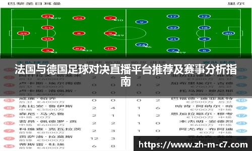 法国与德国足球对决直播平台推荐及赛事分析指南